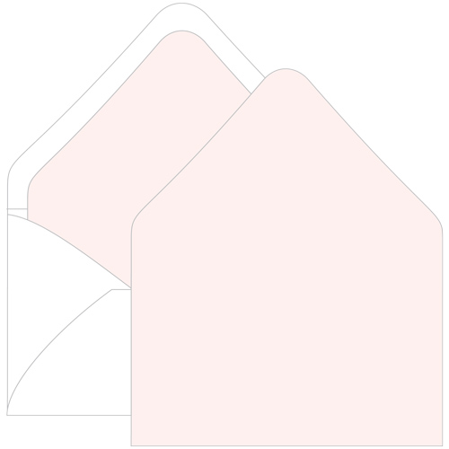 Powder Pink Euro Flap Envelope Liner - A9 Gmund Colors Matt
