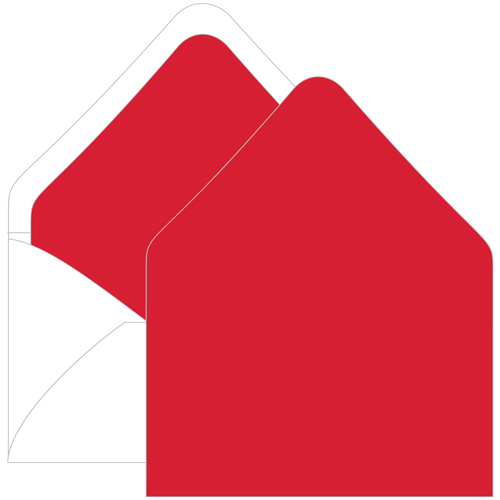 Scarlet Red Euro Flap Envelope Liner - A9 Gmund Colors Matt