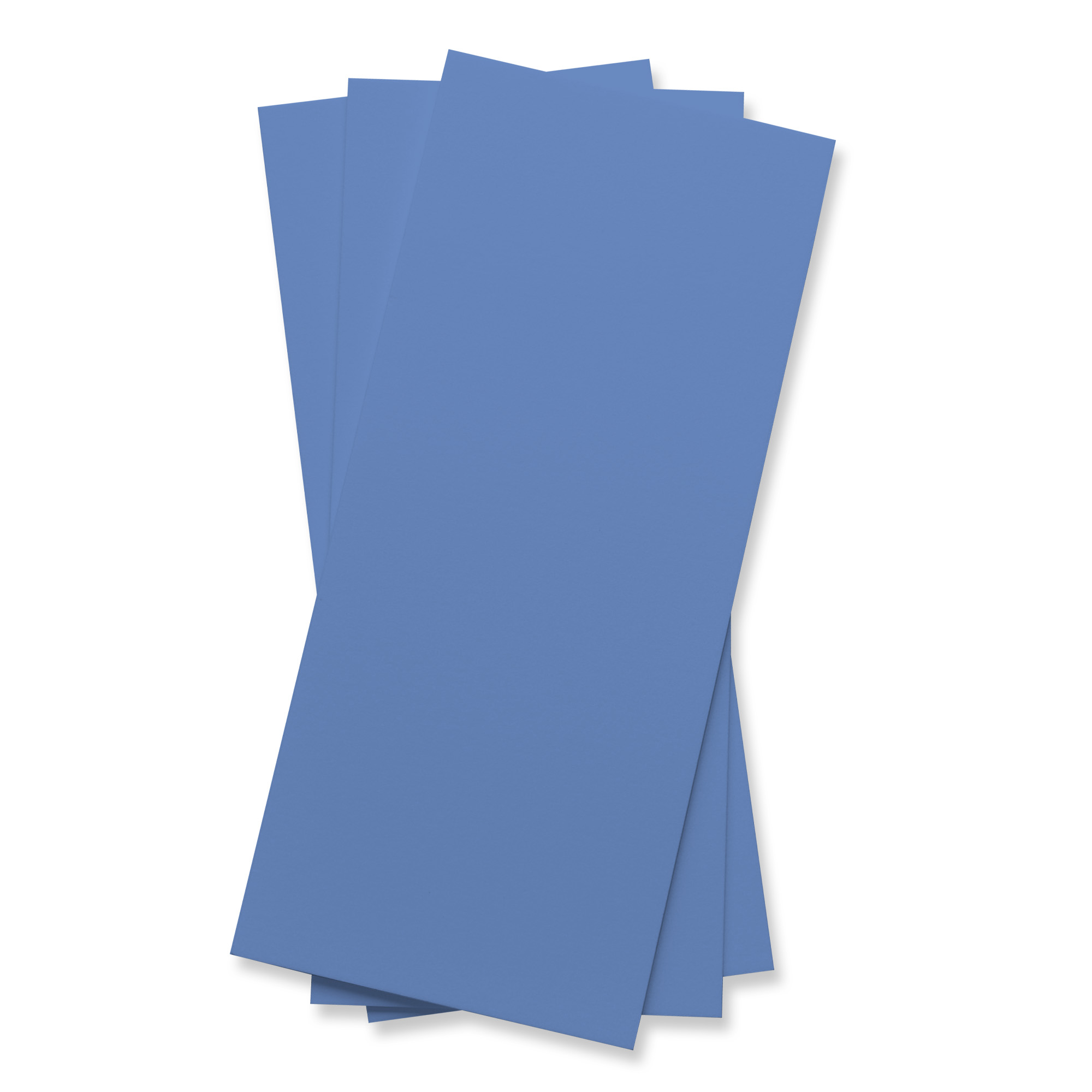 Cornflower Blue Flat Card - 4 x 9 1/4 Gmund Colors Matt 111C