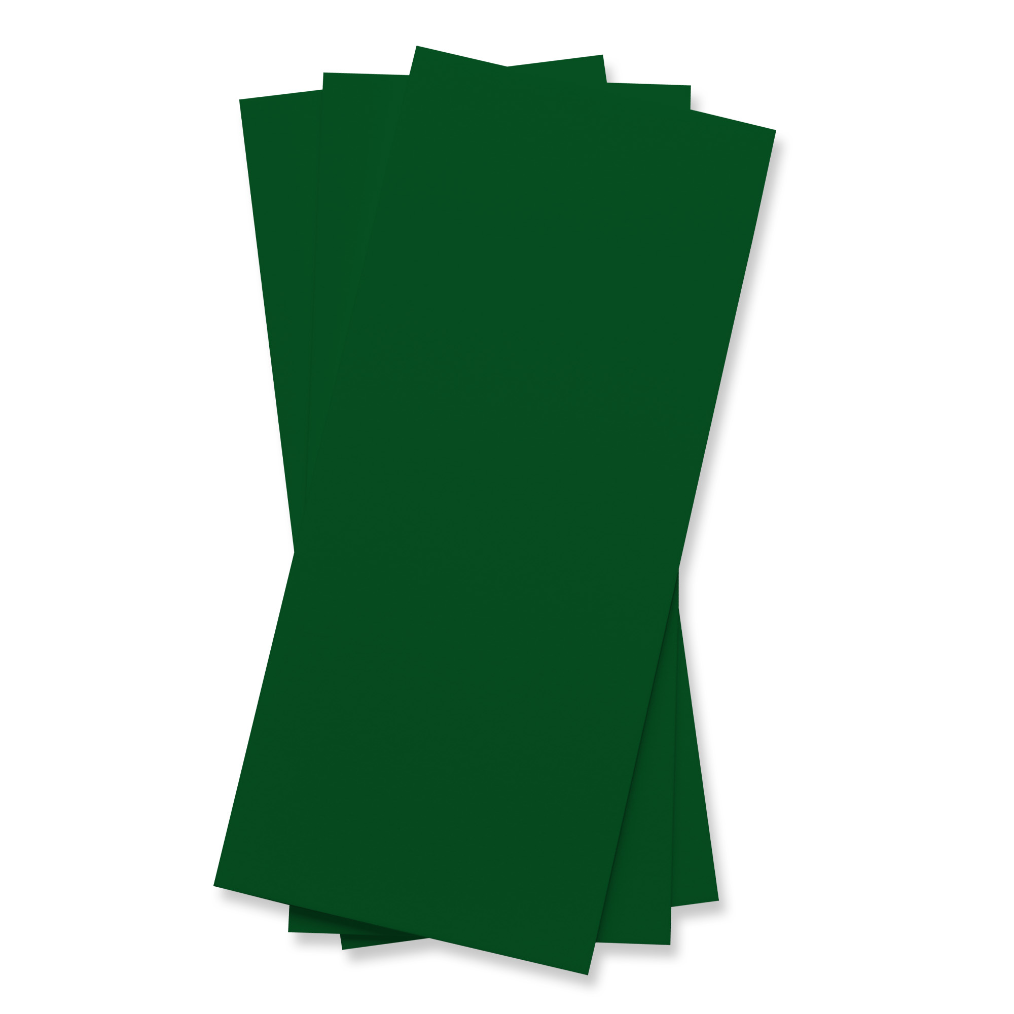 Emerald Green Flat Card - 4 x 9 1/4 Gmund Colors Matt 111C