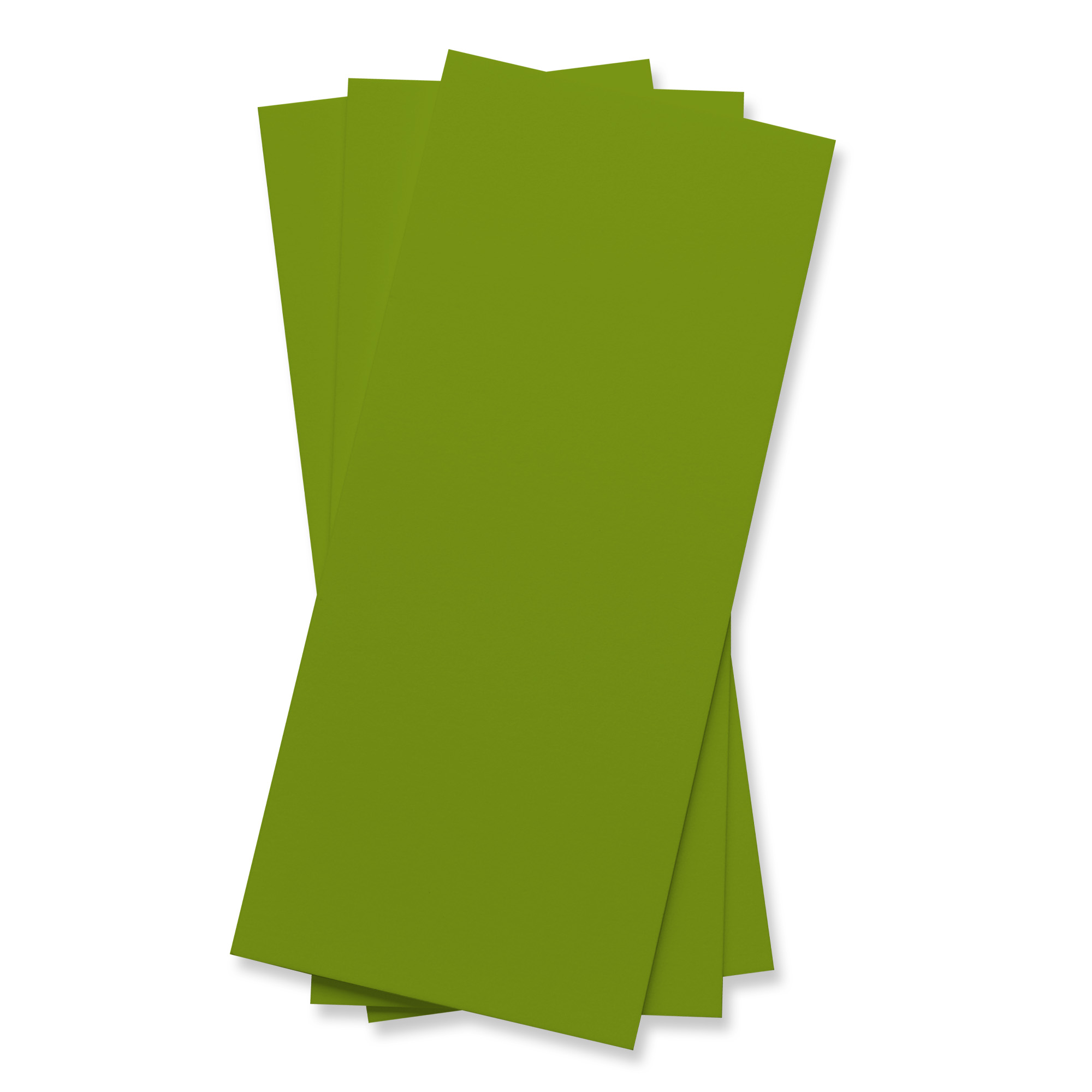 Grass Green Flat Card - 4 x 9 1/4 Gmund Colors Matt 111C