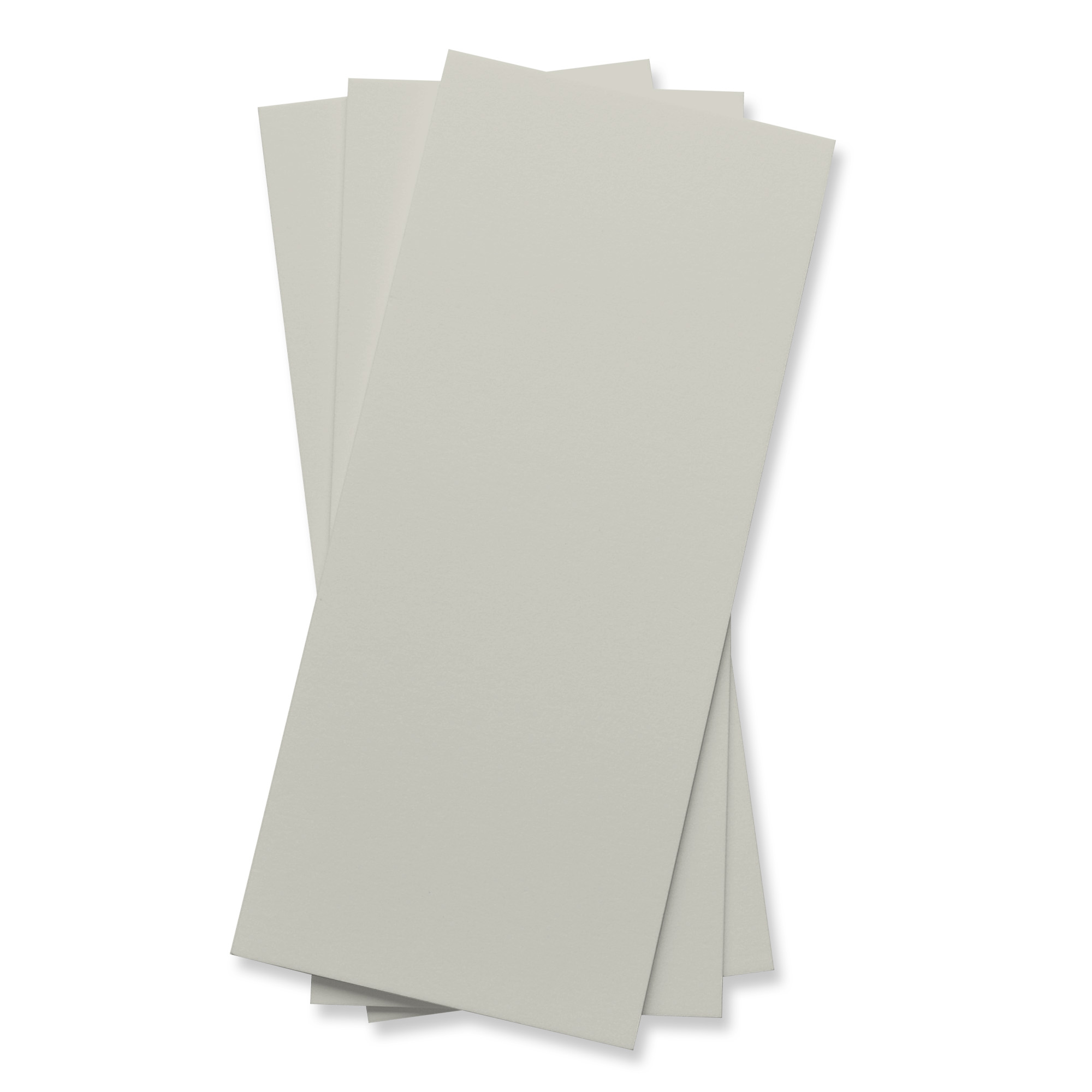 Neutral Gray Flat Card - 4 x 9 1/4 Gmund Colors Matt 111C