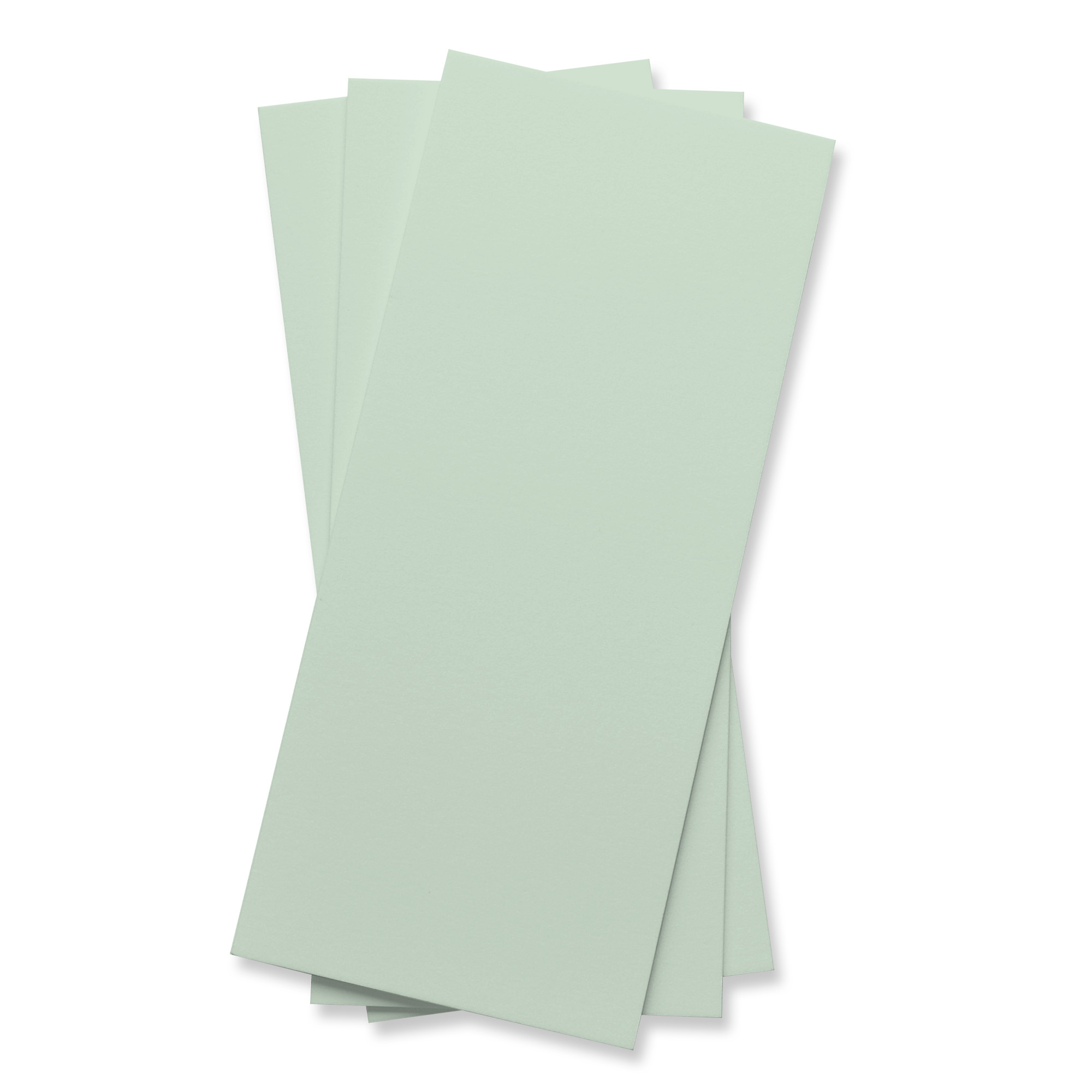 Pale Teal Flat Card - 4 x 9 1/4 Gmund Colors Matt 111C