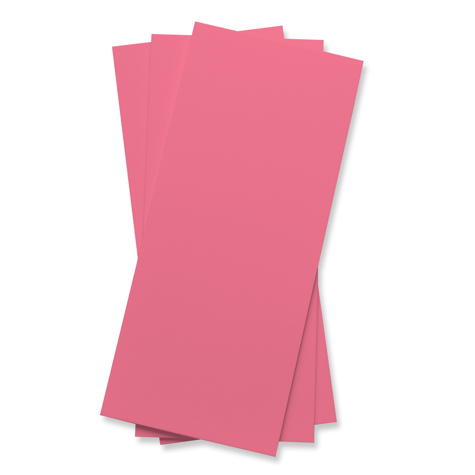 Vibrant Pink Flat Card - 4 x 9 1/4 Gmund Colors Matt 111C