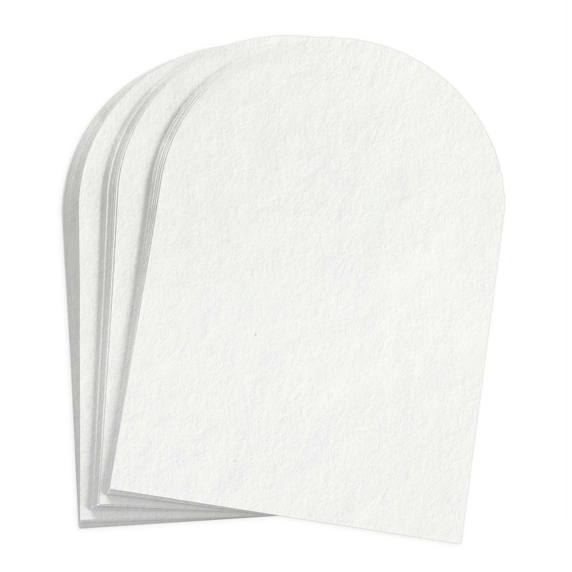 100% Hemp Arch Shaped Card - A7 (5x7) Gmund Hanf Best 118lb