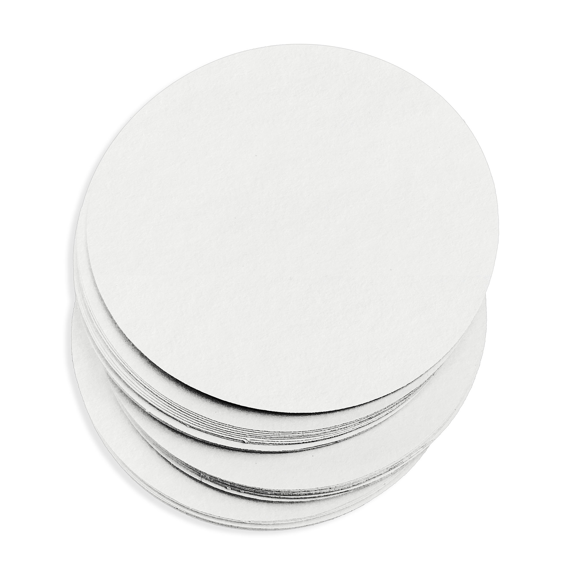 50% Hemp Round Card - 3 x 3 Circle Gmund Hanf Better 118lb