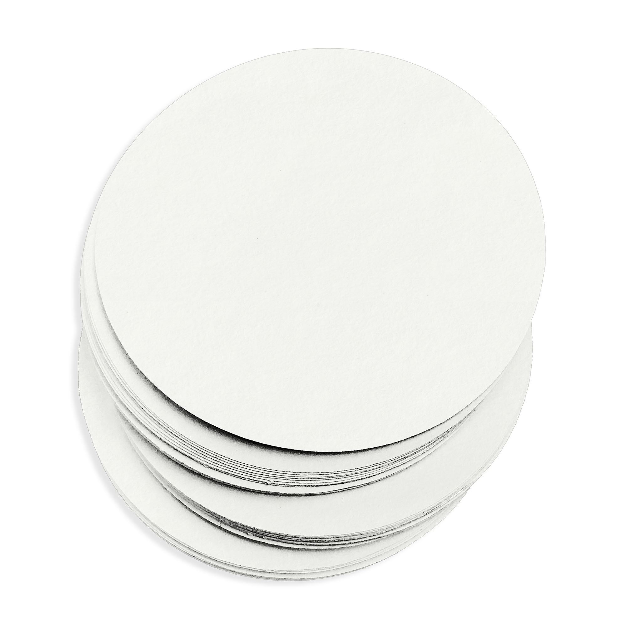 10% Hemp Round Card - 3 x 3 Circle Gmund Hanf Good 118lb