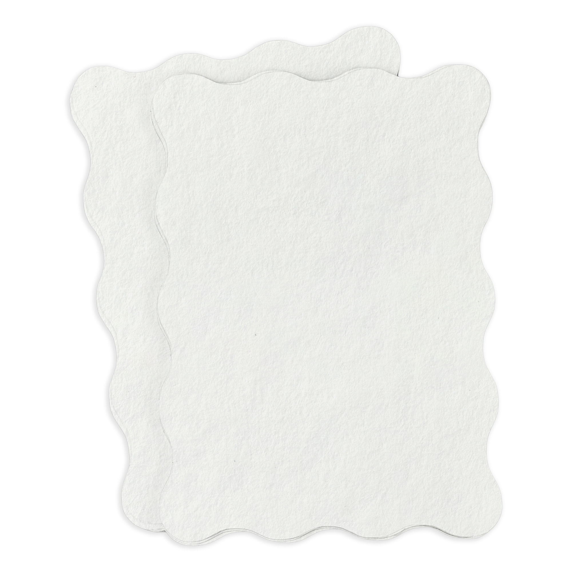 100% Hemp Wavy Edge Invitation Card - A2 (4 1/4 x 5 1/2) Gmund Hanf Best 118lb