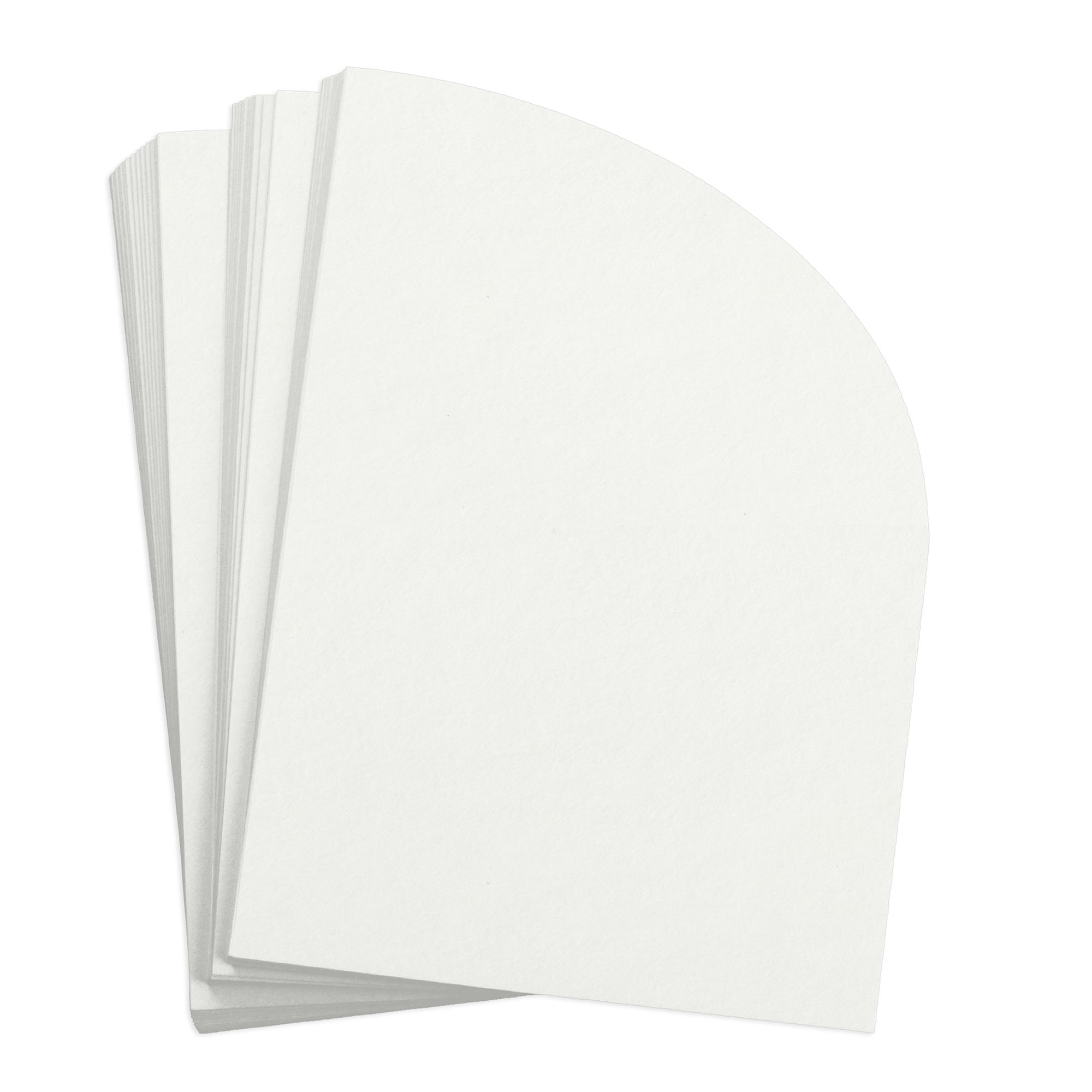 10% Hemp Half Arch Shaped Card - A2 (4 1/4 x 5 1/2) Gmund Hanf Good 118lb