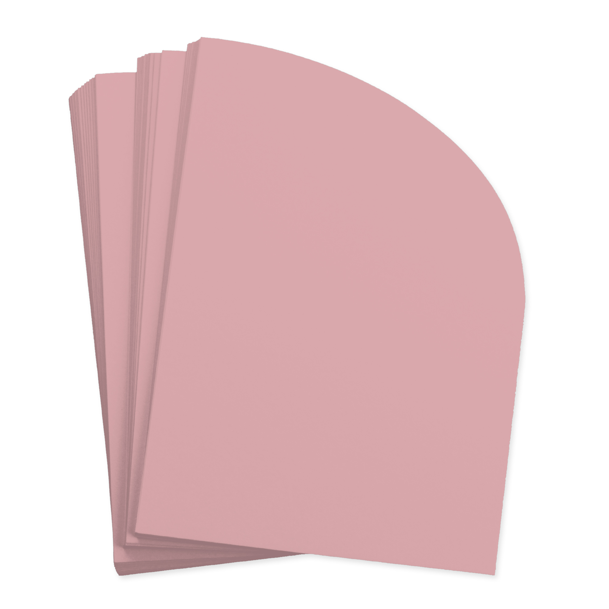 Dusty Rose Half Arch Shaped Card - A7 Hue Matte 5 x 7 111C