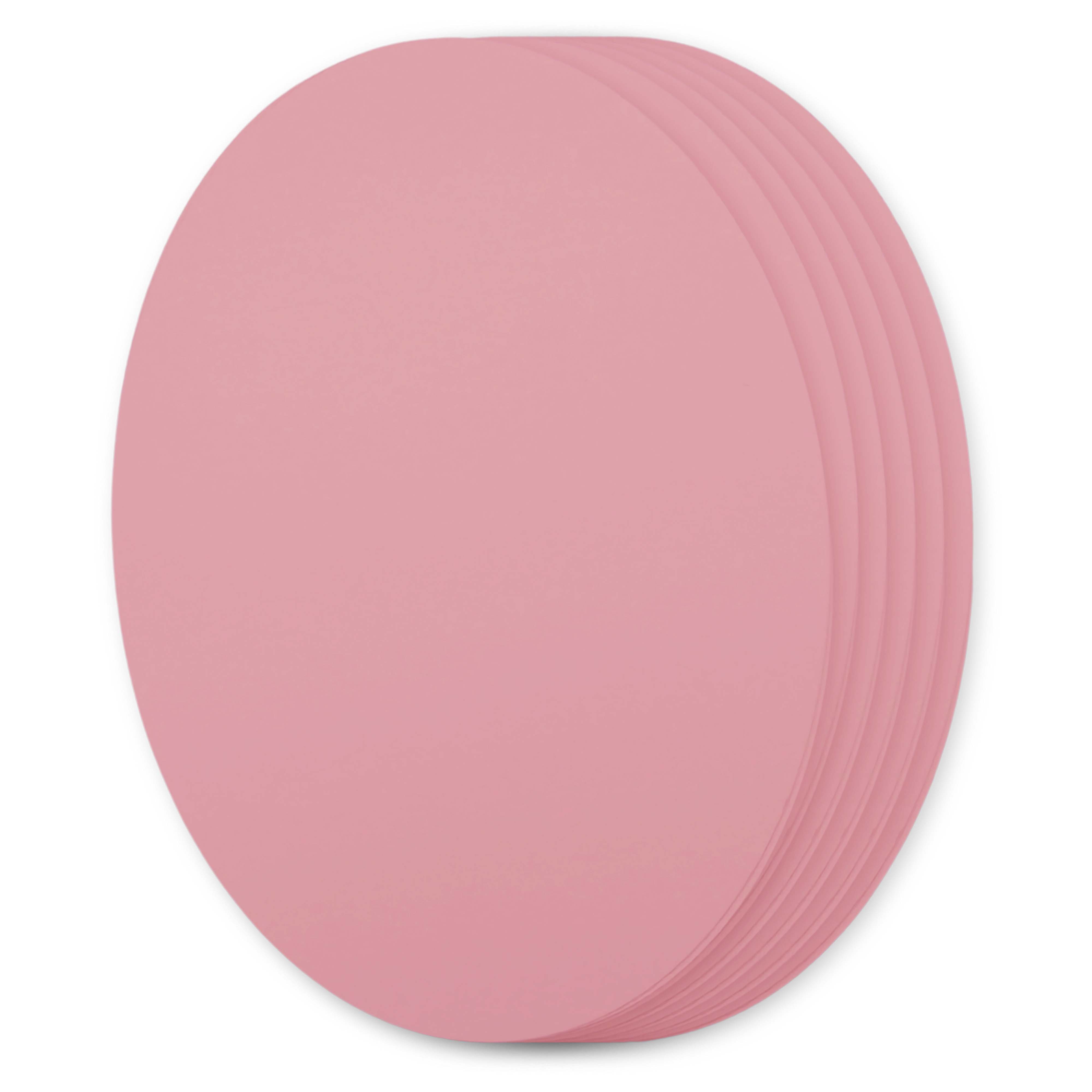 Dusty Rose Oval Invitation Card - A7 Hue Matte 5 x 7 111C