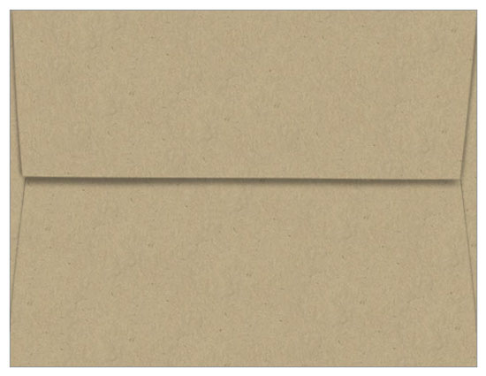 Paper Bag Kraft Envelopes - A2 Kraft-Tone 4 3/8 x 5 3/4 Straight Flap 70T