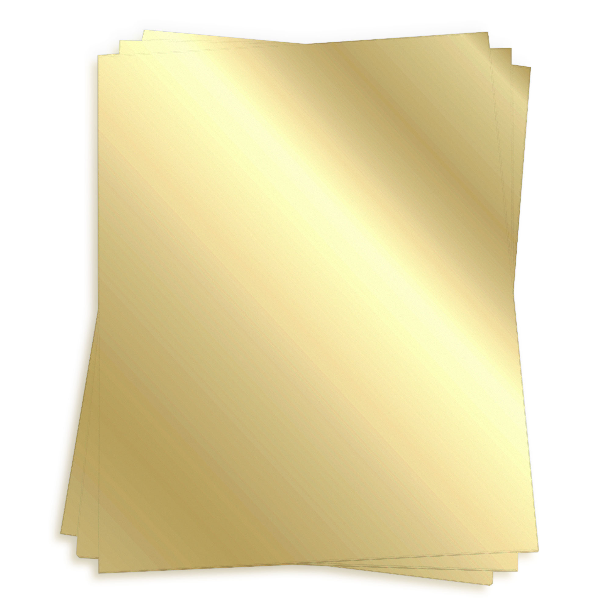 Gold Foil Mirror Card Stock - 40 x 26 Kromekote 105lb Cover