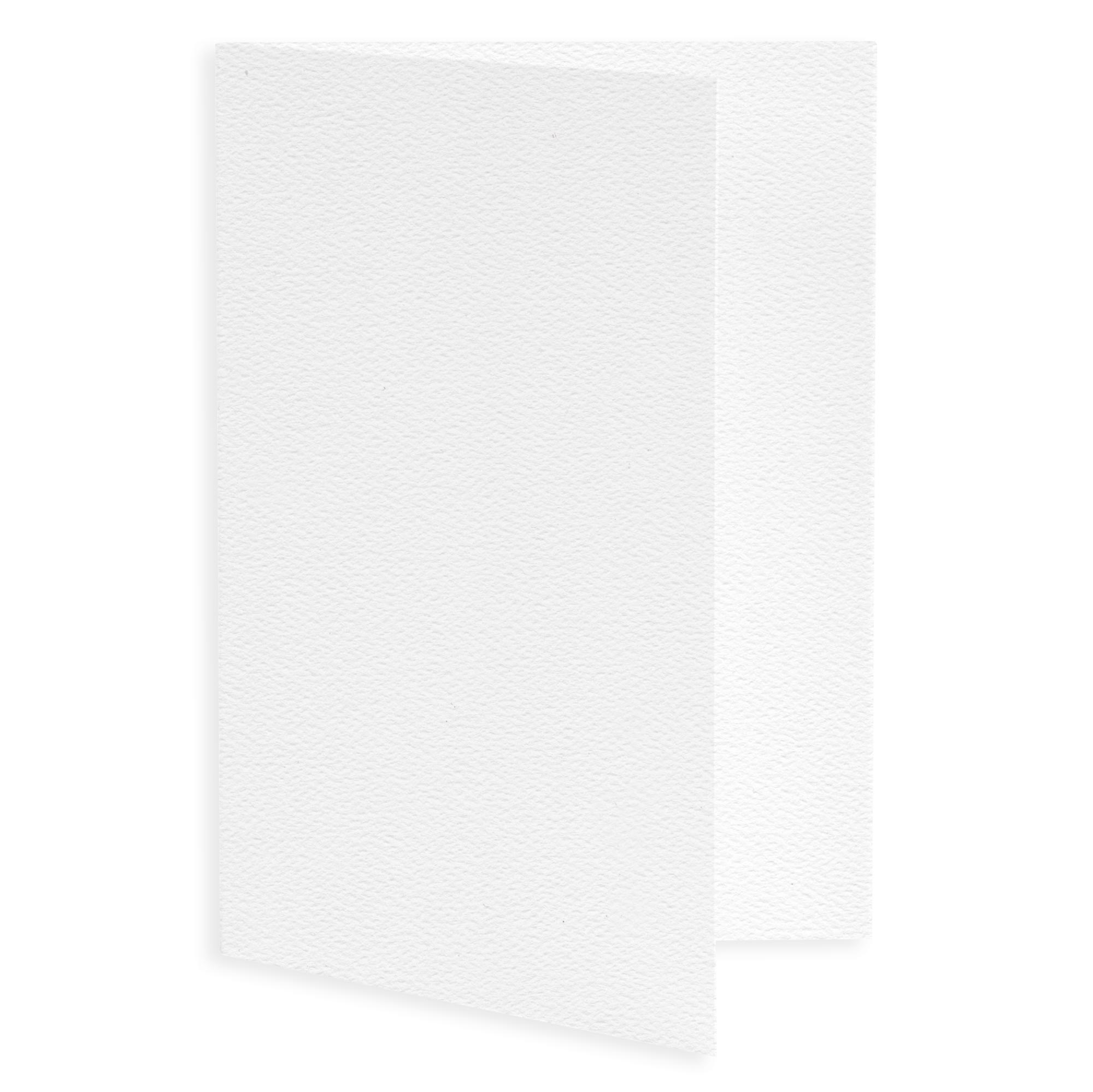 Pure White Folded Card - A1 LCI Felt 3 1/2 x 4 7/8 100C