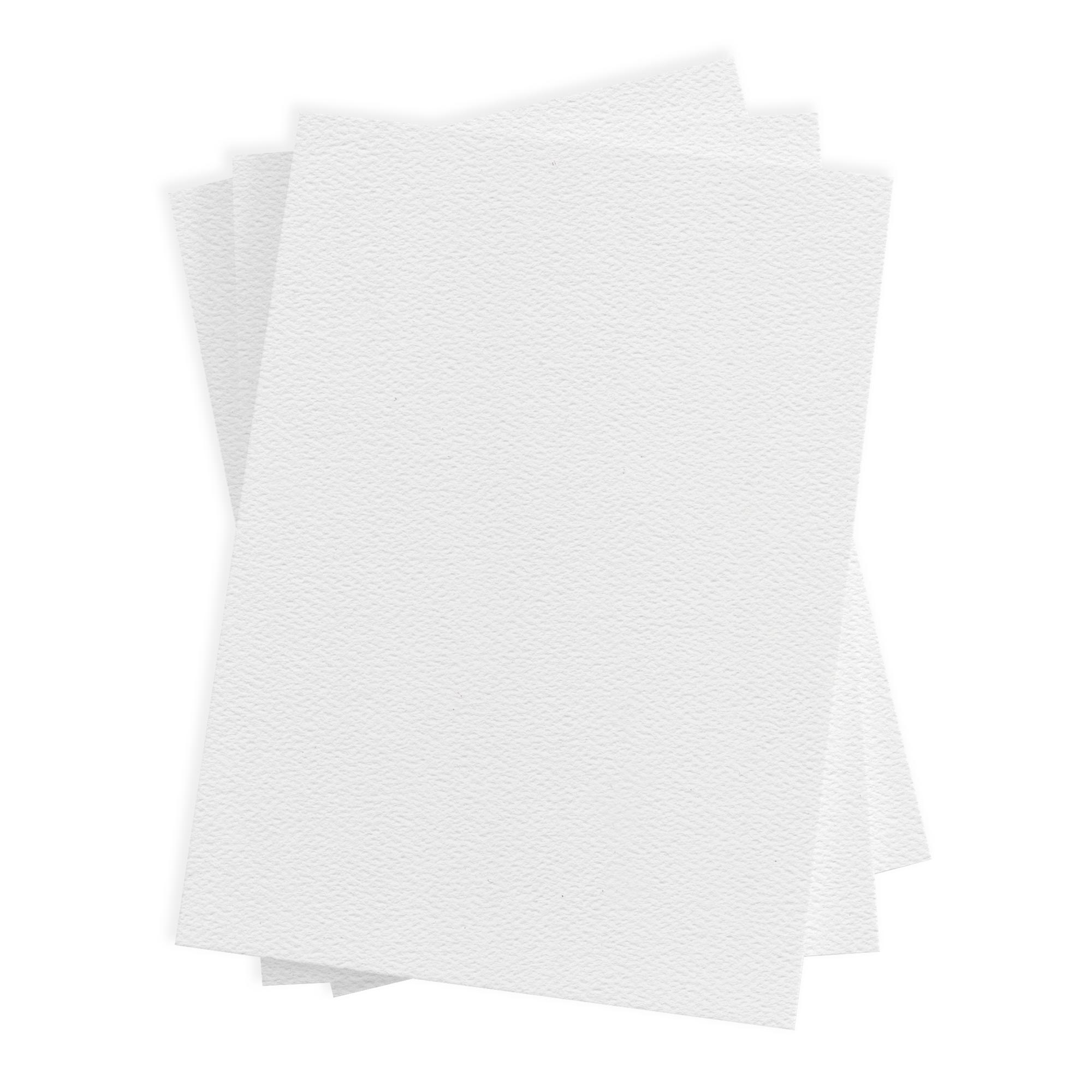 Pure White Flat Card - A7 LCI Felt 5 1/8 x 7 80C