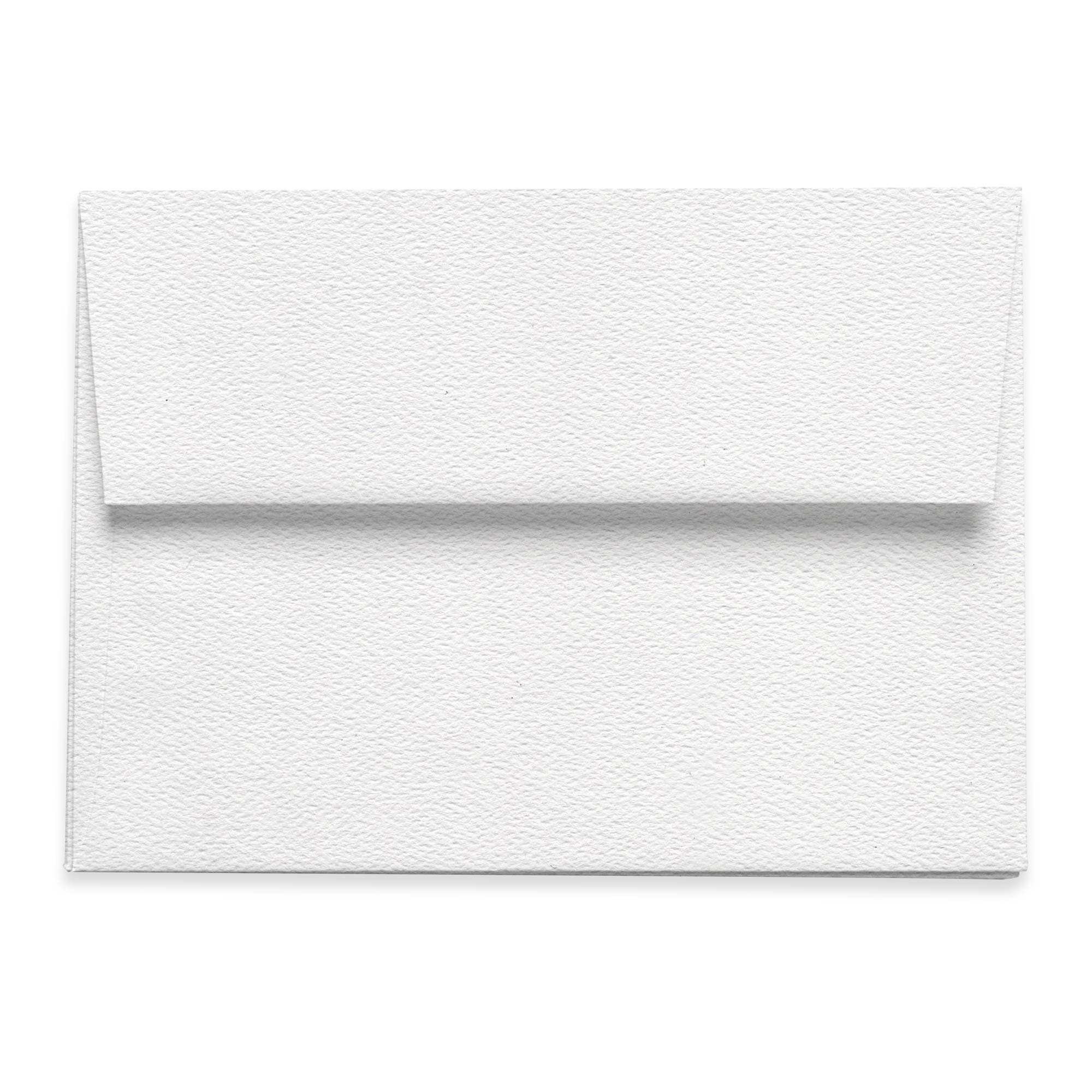 Pure White Envelopes - A1 LCI Felt 3 5/8 x 5 1/8 Straight Flap 70T