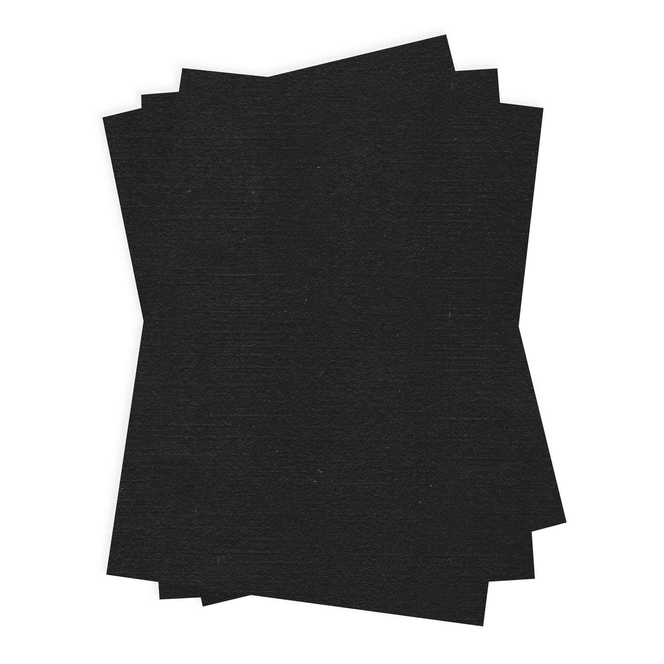 Epic Black Linen Flat Card - A7 LCI Linen 5 1/8 x 7 100C
