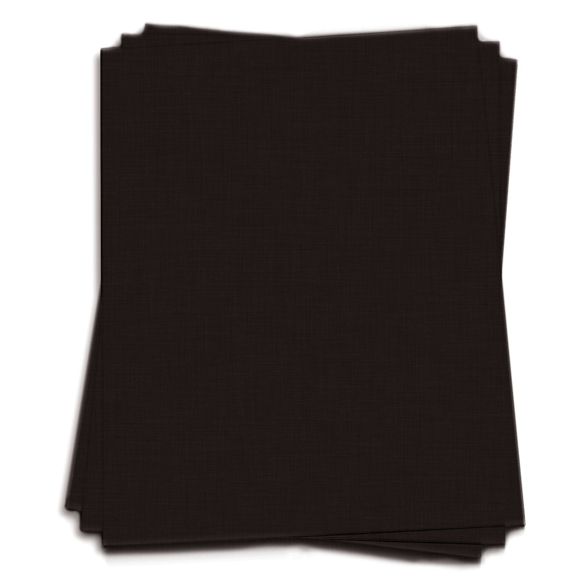 Black Double Thick - 8 1/2 x 14 LCI Linen 130lb Cover