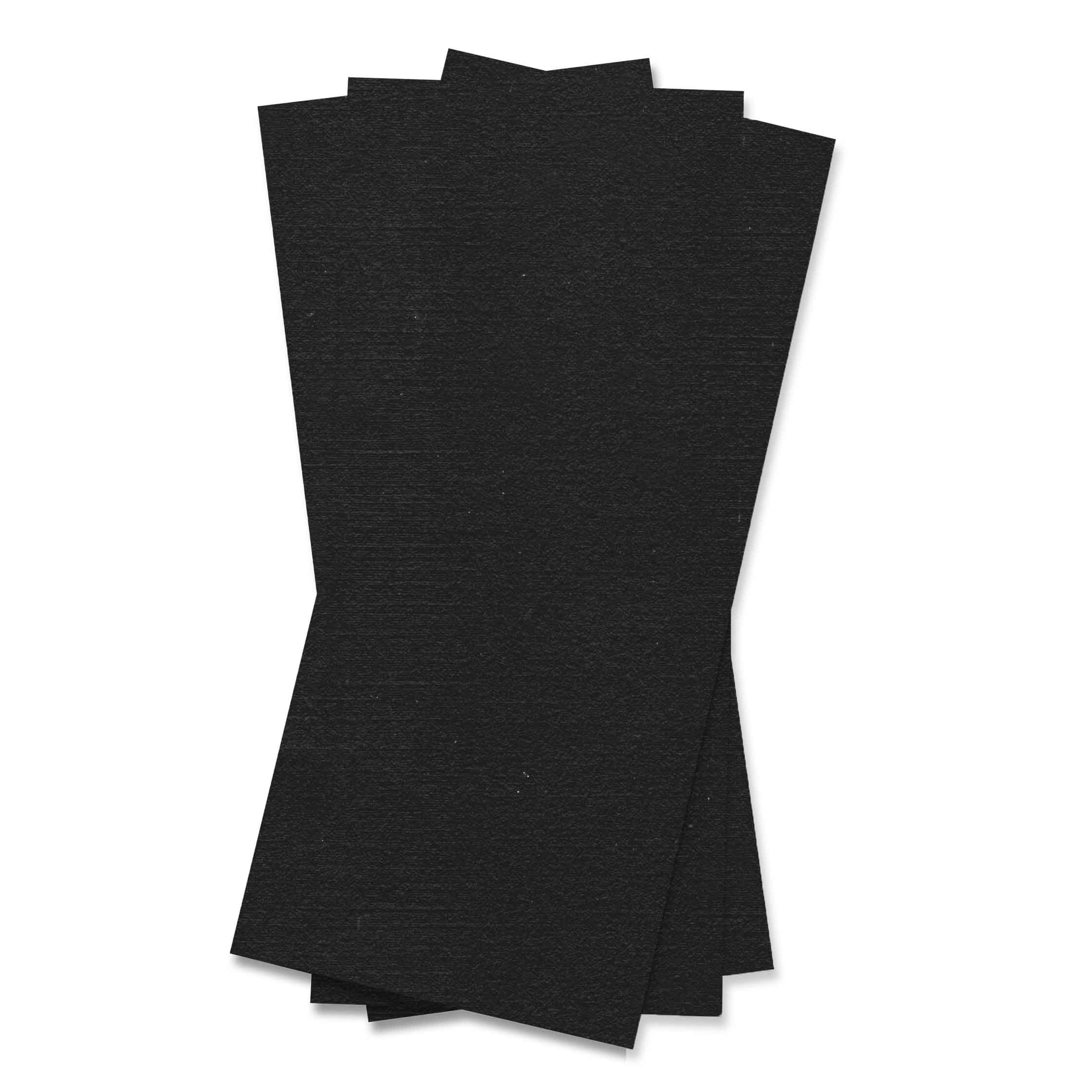 Epic Black Linen Flat Card - Slim LCI Linen 4 x 9 1/4 100C