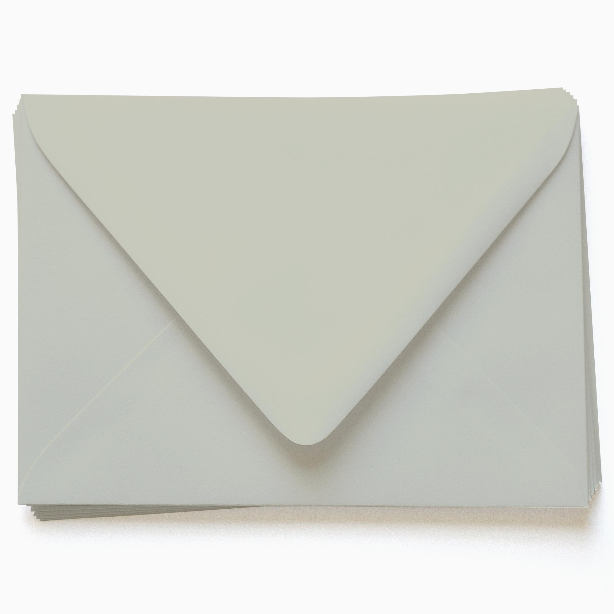 Light Moss Envelopes - A7.5 Gmund Colors Matt 5 1/2 x 7 1/2 Euro Flap 68T