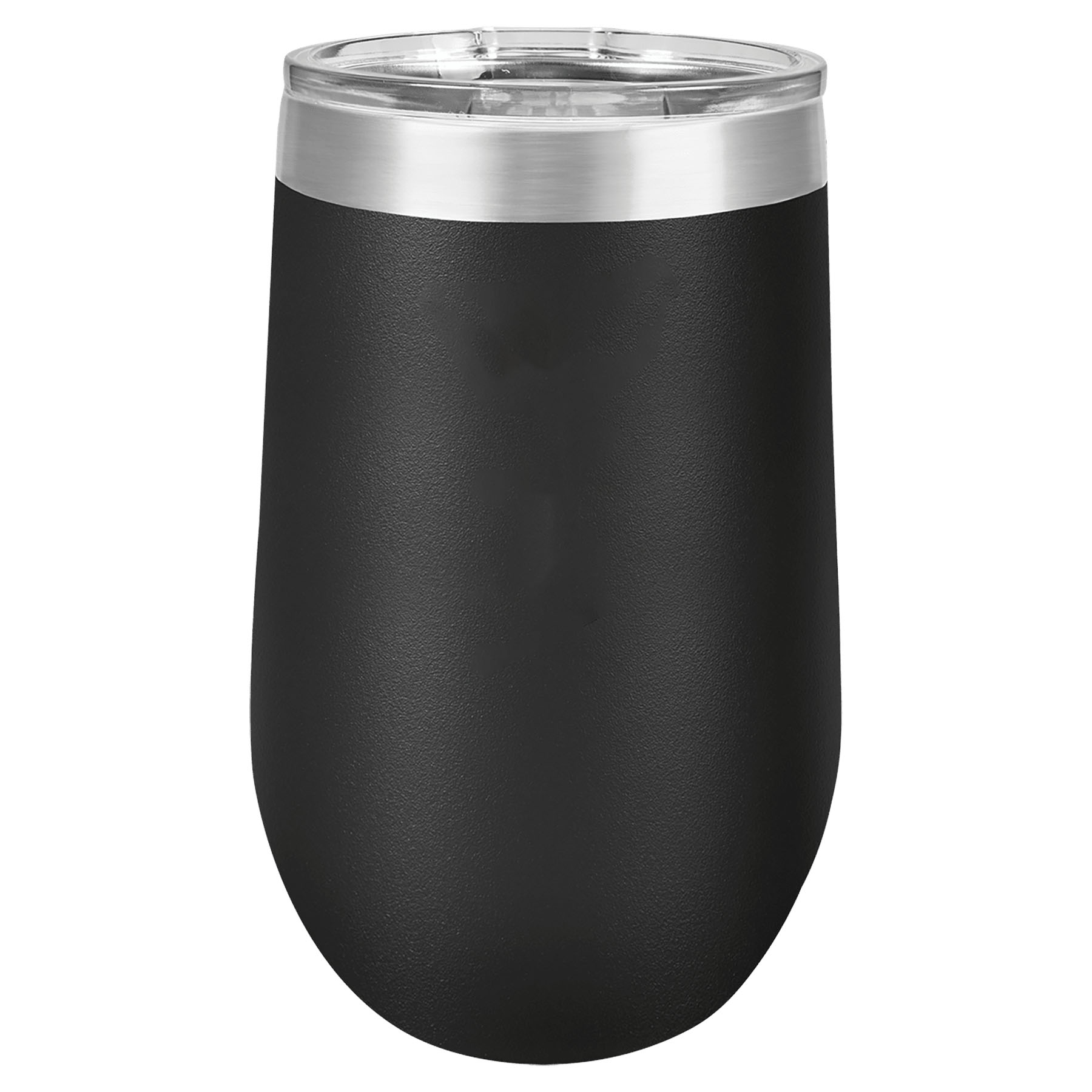 Black 16 oz. Personalized Stemless Tumbler with Lid