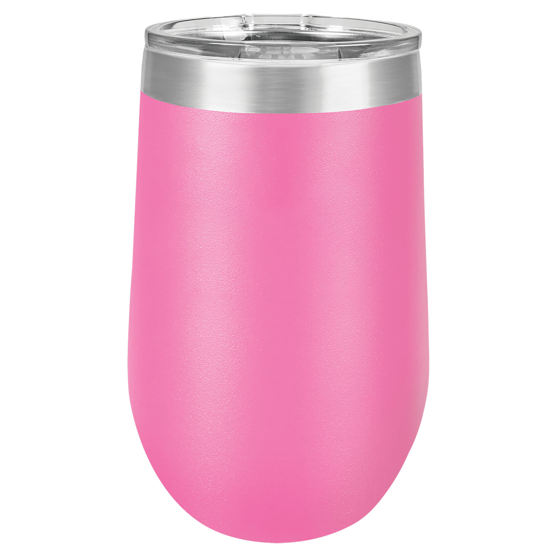 Pink 16 oz. Personalized Stemless Tumbler with Lid
