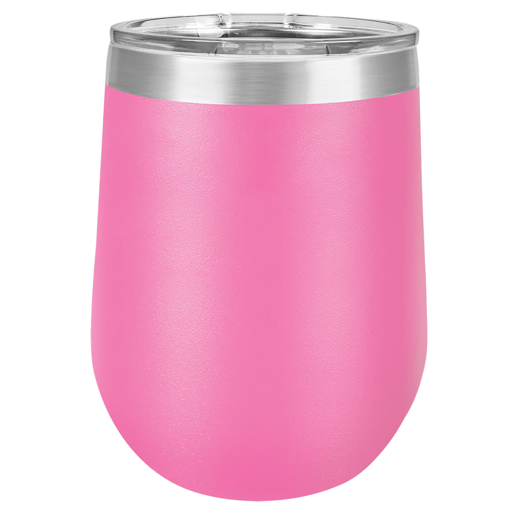 Pink 12 oz. Personalized Stemless Tumbler with Lid