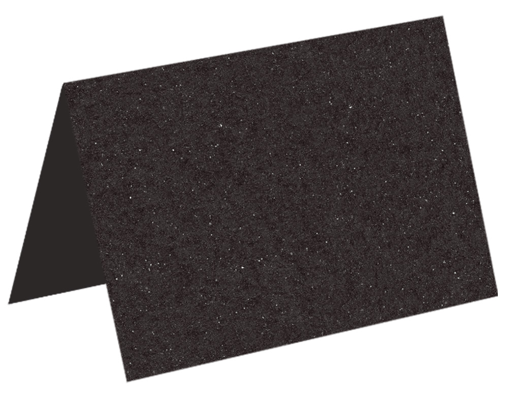 Black Metallic Felt Fold Card - A2 Gmund Moonlight Deep Glance 4 1/4 x 5 1/2 131C