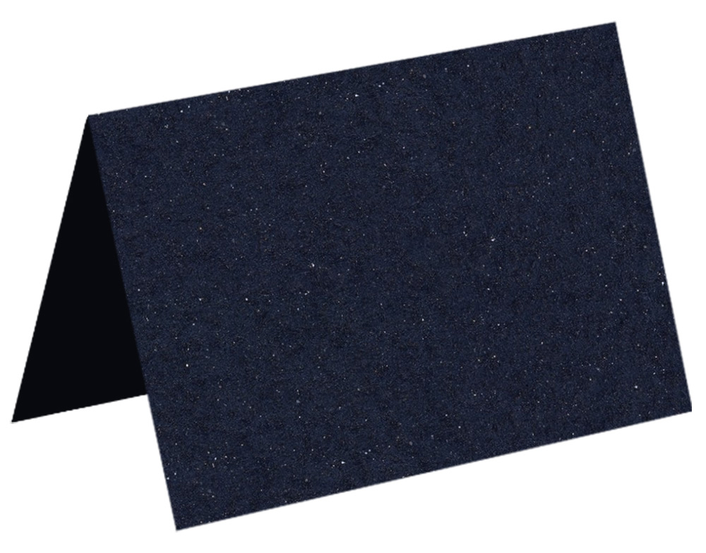 Navy Metallic Felt Fold Card - A2 Gmund Moonlight Night Glance 4 1/4 x 5 1/2 131C