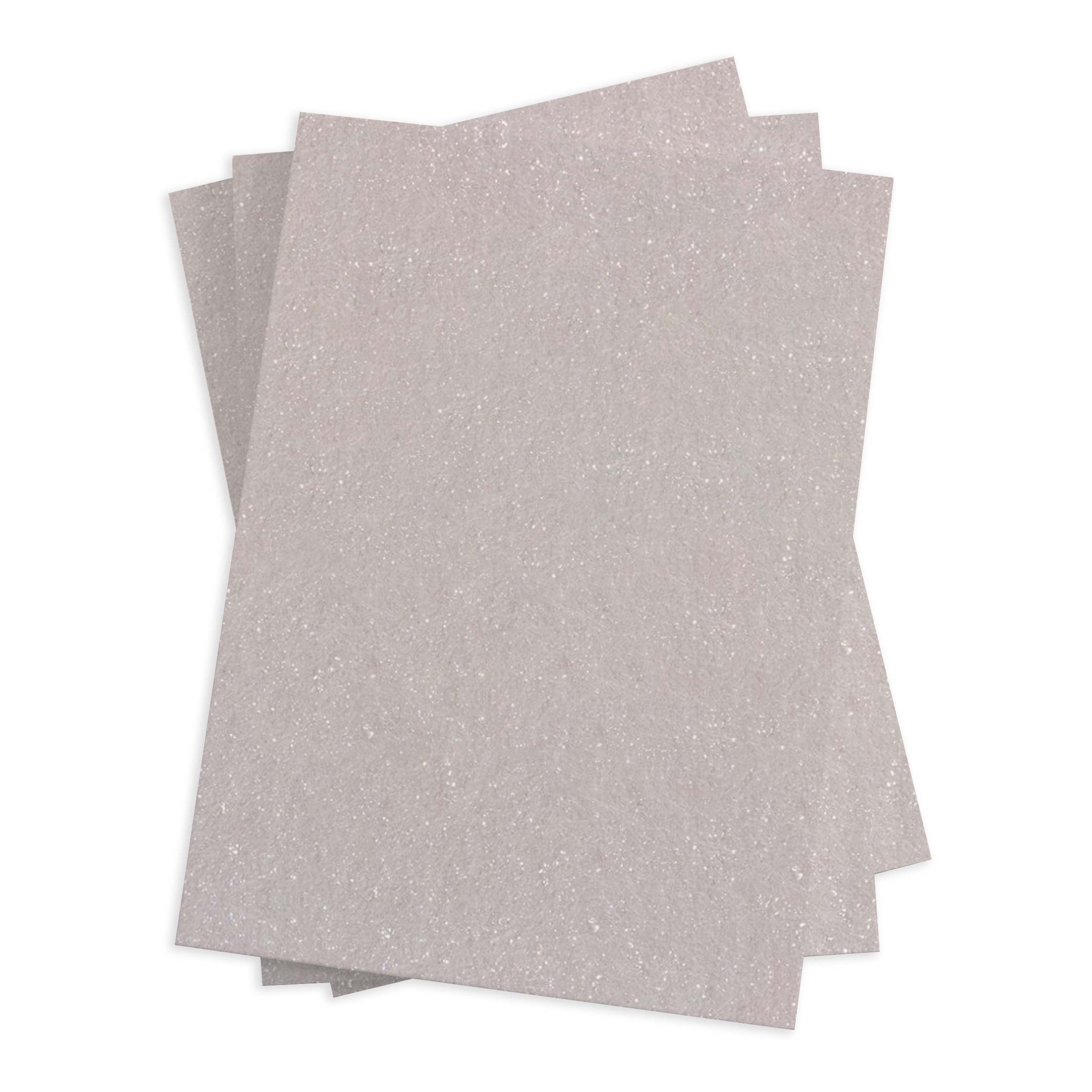 Gray Metallic Felt Flat Card - A7 Gmund Moonlight Dull Glance 5 1/8 x 7 131C