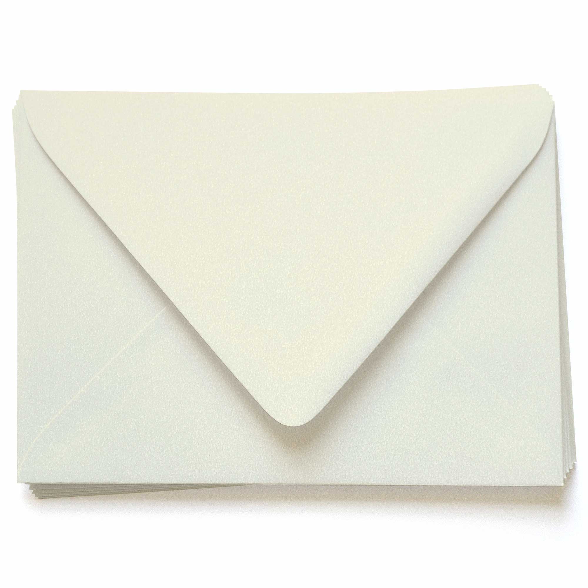 Opal Ivory Envelopes - A7.5 Stardream Metallic 5 1/2 x 7 1/2 Euro Flap 81T