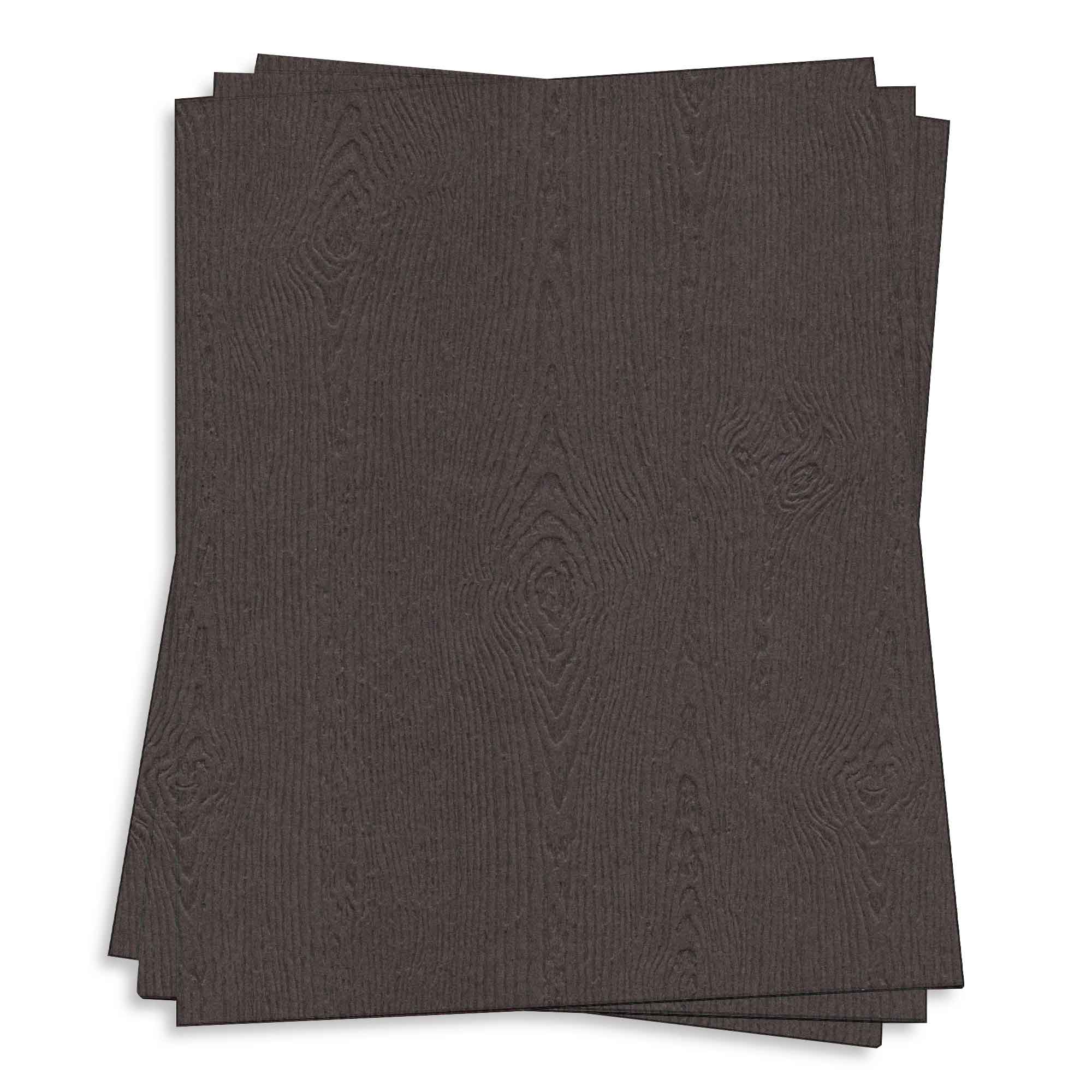 Bubinga Brown Card Stock - 27 x 39 Gmund Wood Grain 111lb Cover