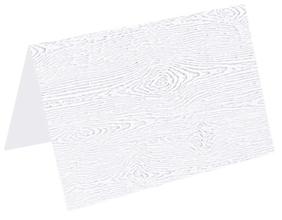 Limba White Folded Card - A9 Gmund Wood Grain 5 1/2 x 8 1/2 111C