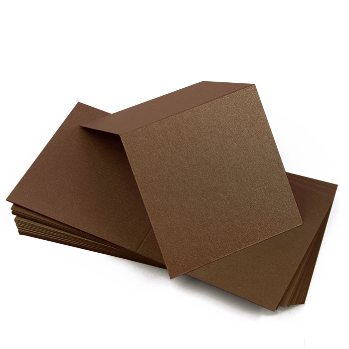 Bronze Square Place Card - Stardream Metallic 105C