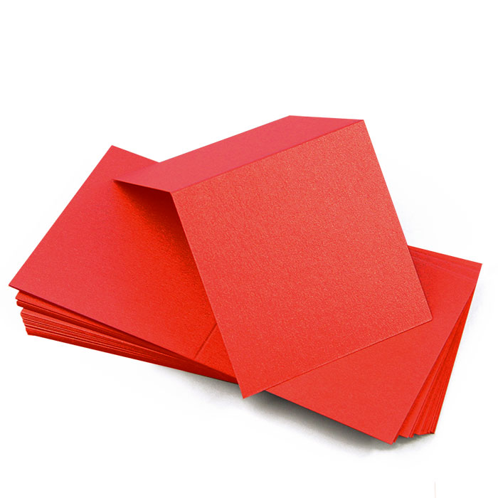 Jupiter Red Square Place Card - Stardream Metallic 105C