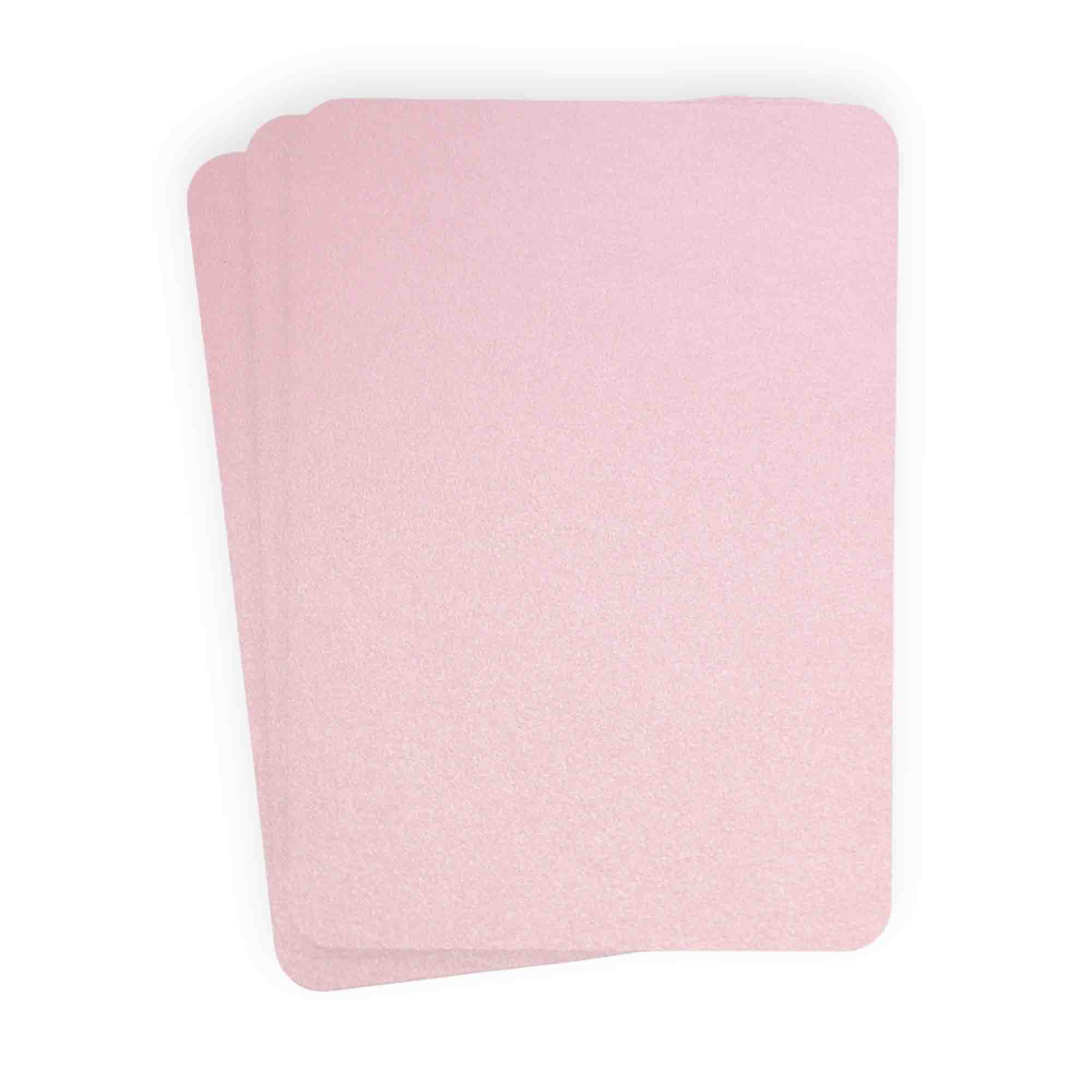 Rose Quartz Rounded Edge Invitation Card - A7 Stardream Metallic 5 x 7 105C