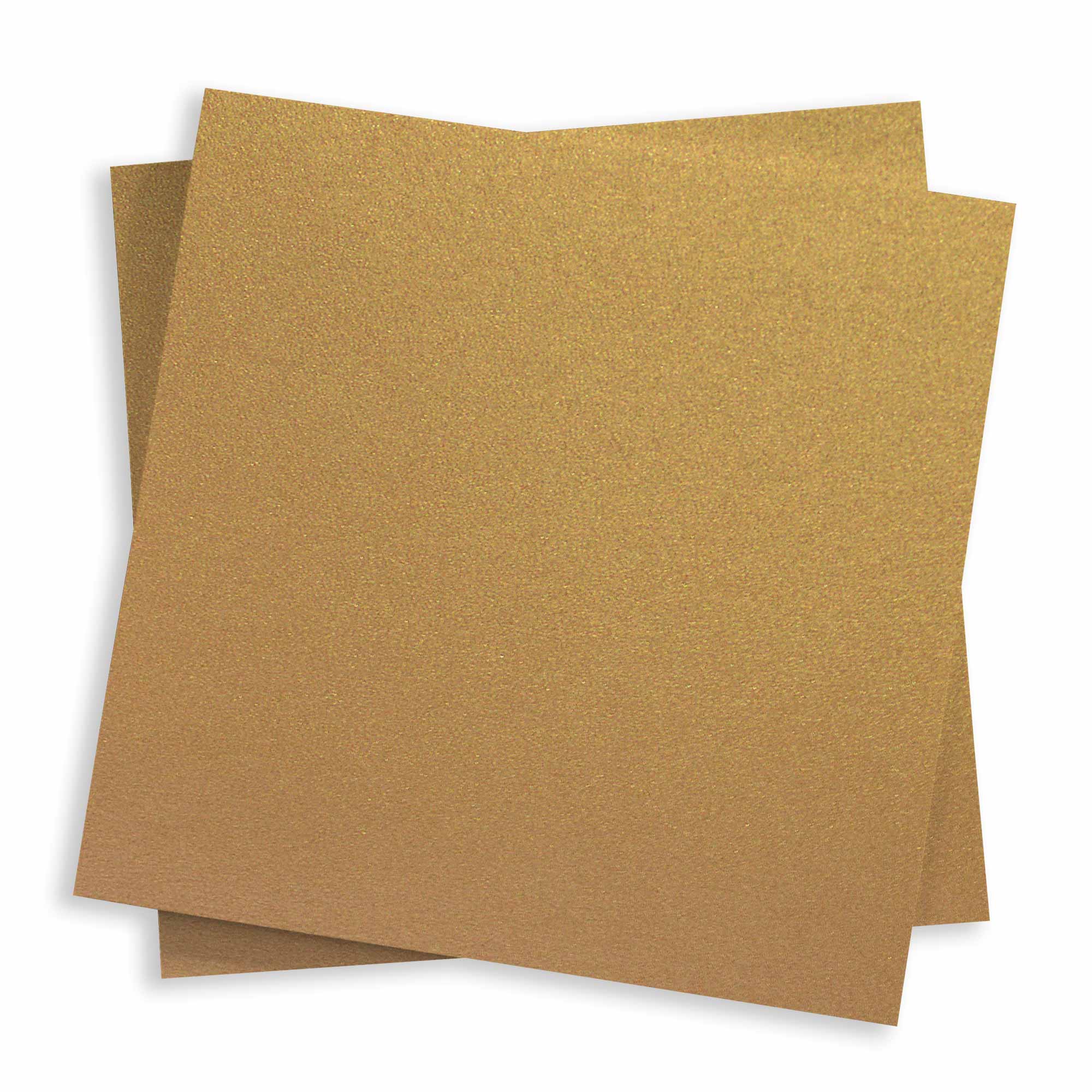 Antique Gold Square Flat Card - 5 1/4 x 5 1/4 Stardream Metallic 105C