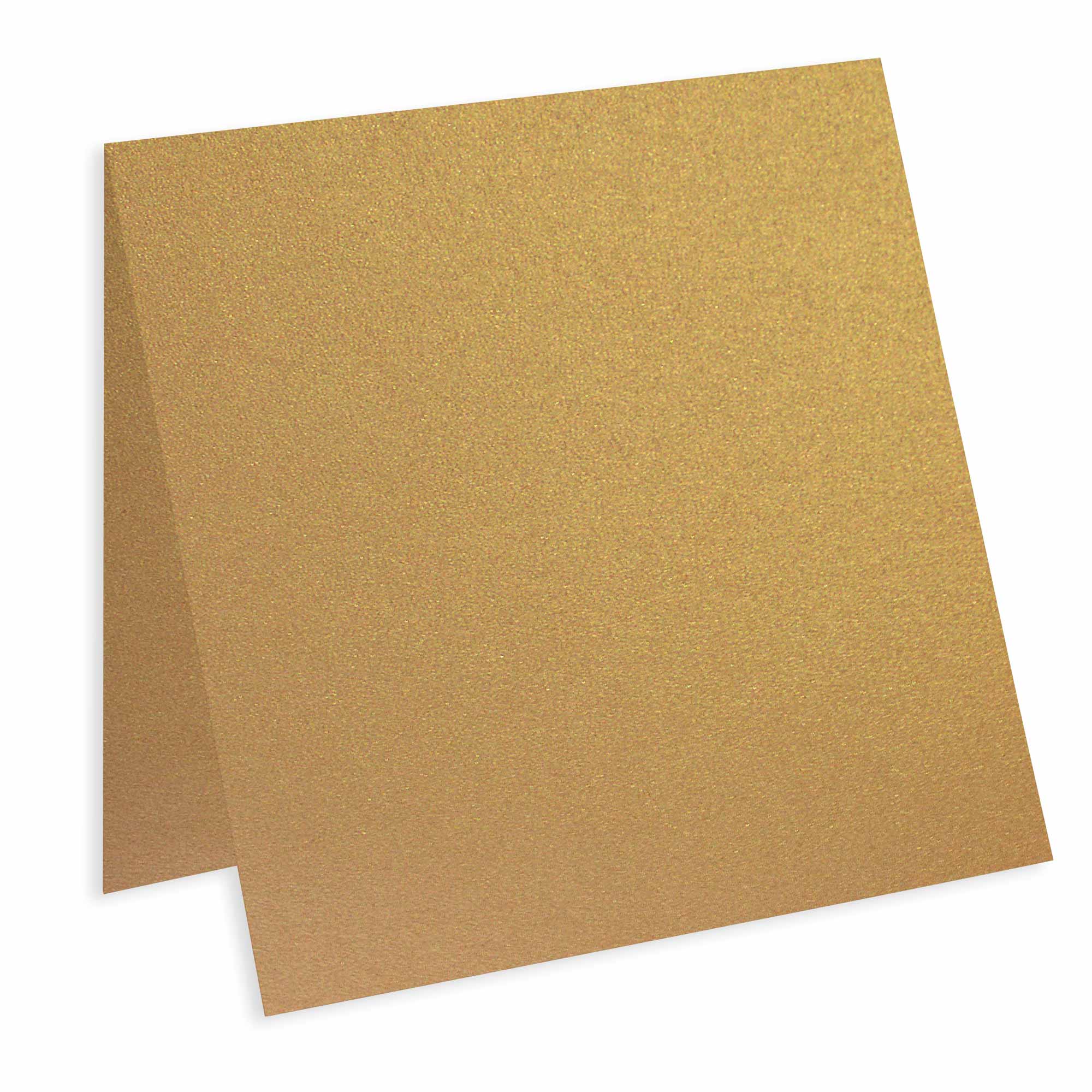 Antique Gold Square Folded Card - 6 1/4 x 6 1/4 Stardream Metallic 105C