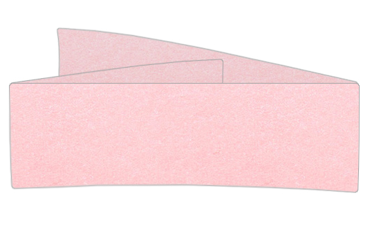 Rose Quartz Metallic Invitation Bands, Stardream, 1.5 x 14