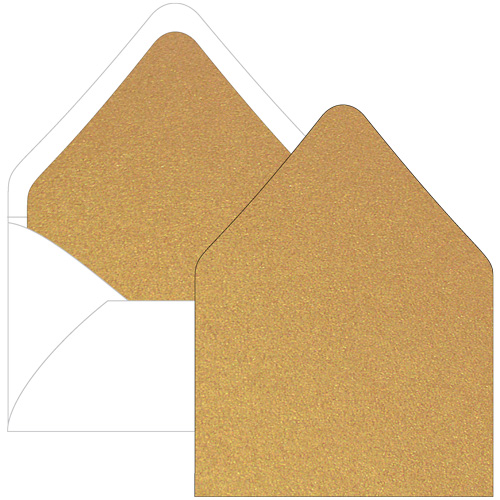 Antique Gold Euro Flap Envelope Liner - 6 1/2 x 6 1/2 Stardream Metallic