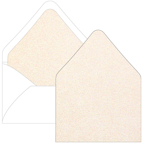 Coral Euro Flap Envelope Liner - 6 1/2 x 6 1/2 Stardream Metallic