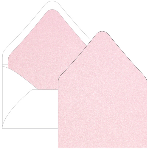 Rose Quartz Euro Flap Envelope Liner - 6 1/2 x 6 1/2 Stardream Metallic