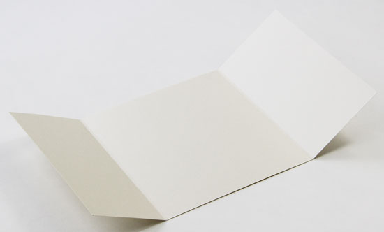 Gatefold Invitation Enclosure - 5 5/16 x 5 5/16, Metallic Opal