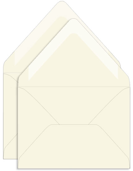 Sea Grass Green Double Envelopes - A7 Gmund Colors Matt 5 1/4 x 7 1/4 Euro Flap 81T
