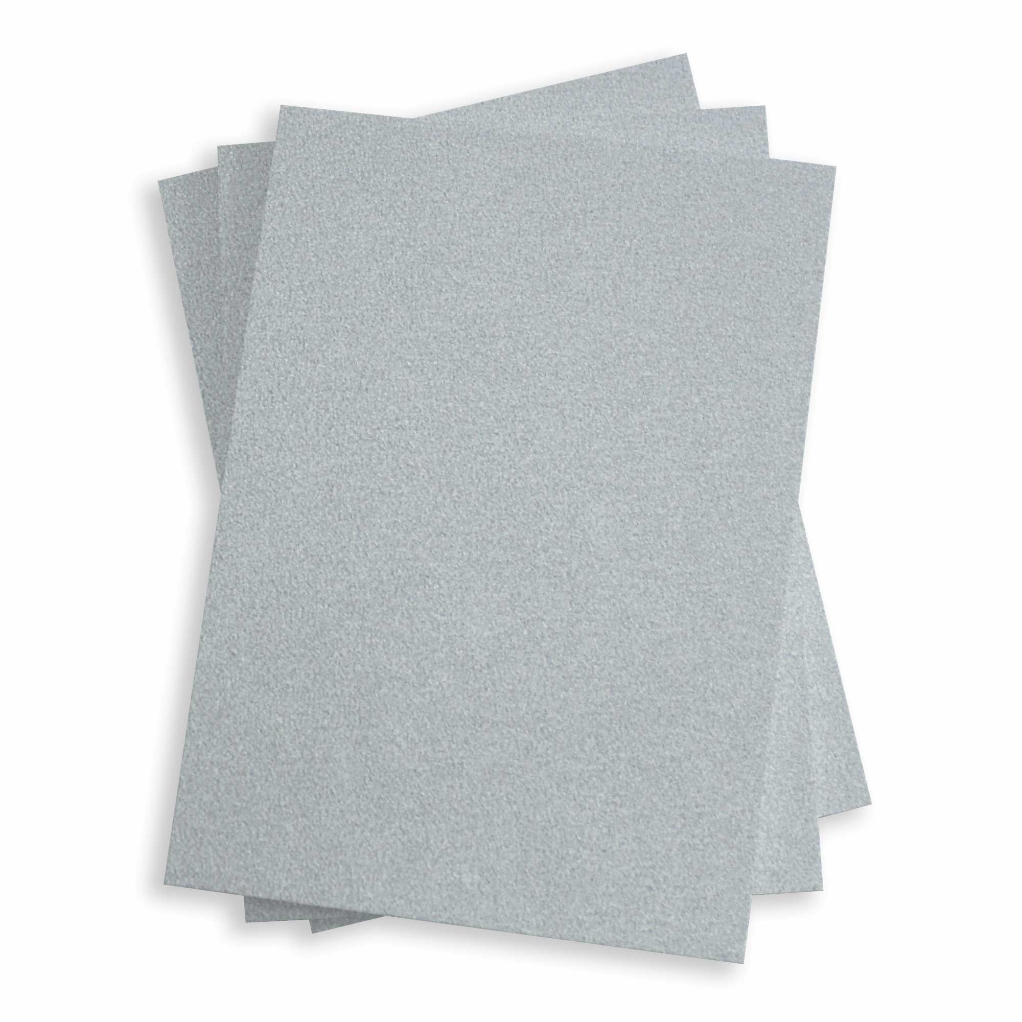 Silver Flat Card - A7.5 Stardream Metallic 5 3/8 x 7 1/4 105C