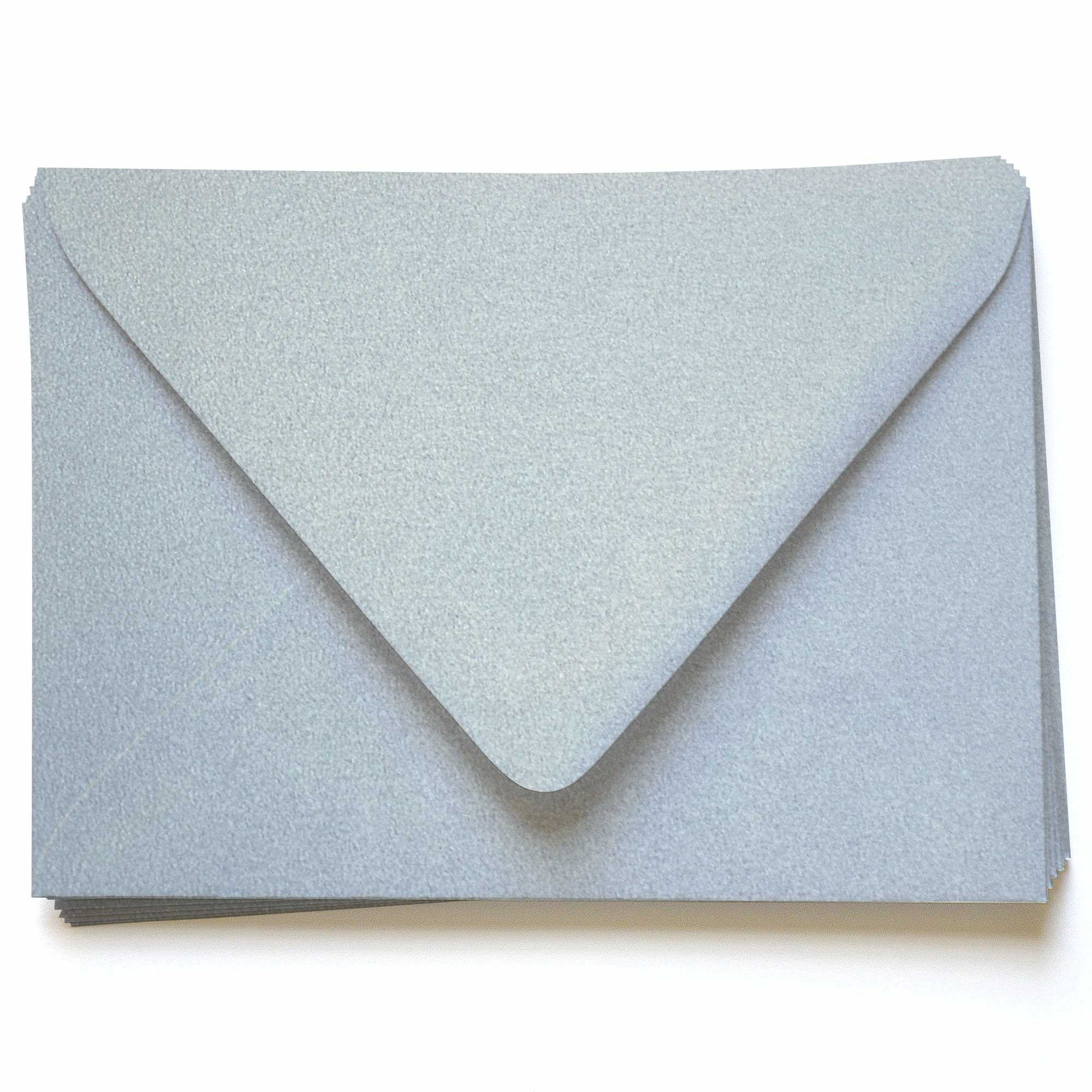 Silver Envelopes - A7.5 Stardream Metallic 5 1/2 x 7 1/2 Euro Flap 81T