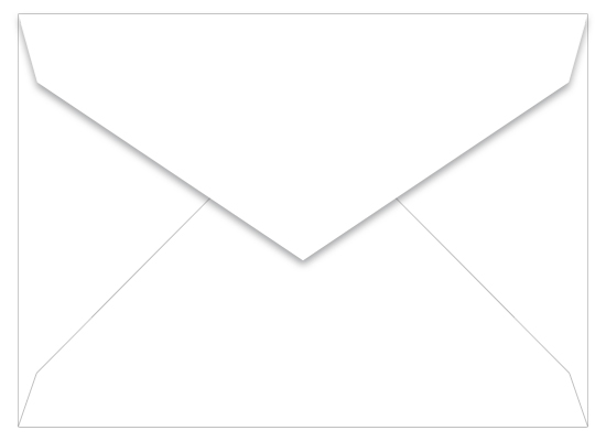 Radiant White Envelopes - A1 LCI Smooth 3 5/8 x 5 1/8 Pointed Flap 70T