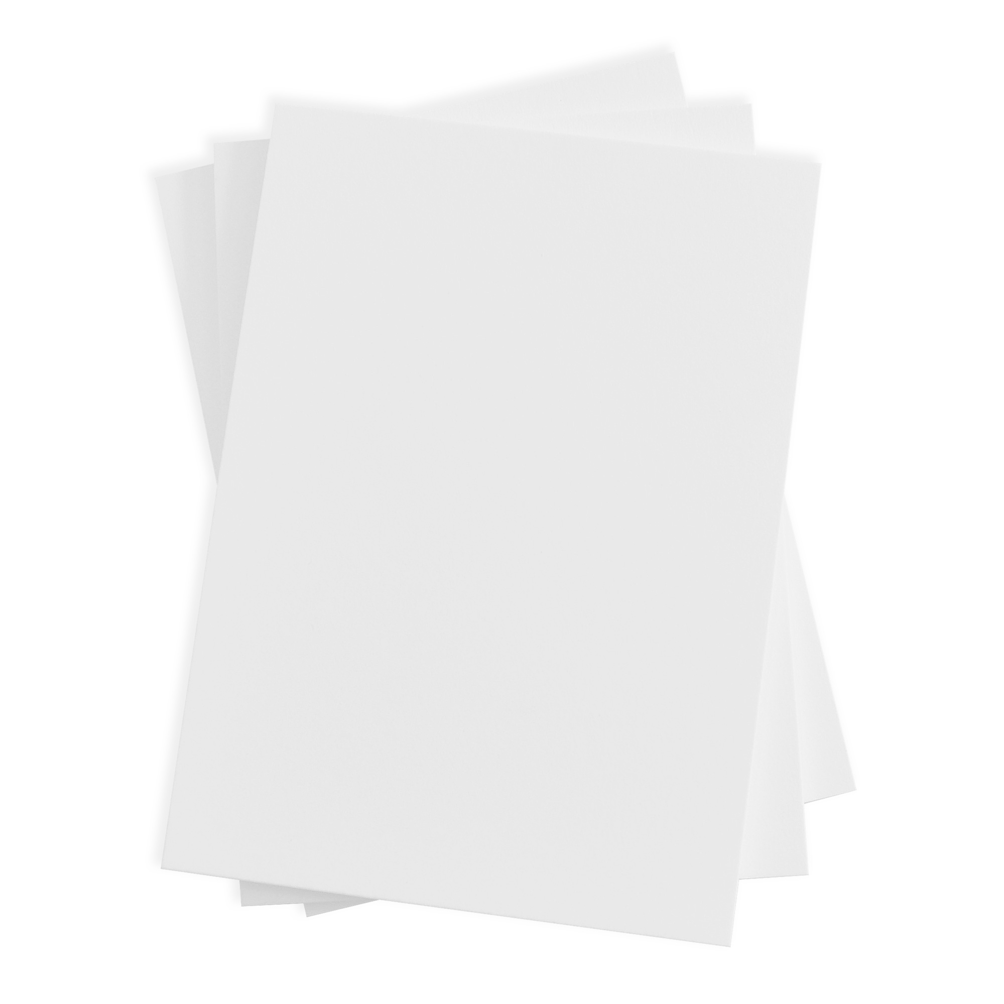 Radiant White Flat Card - 4 7/8 x 6 7/8 LCI Smooth 120C