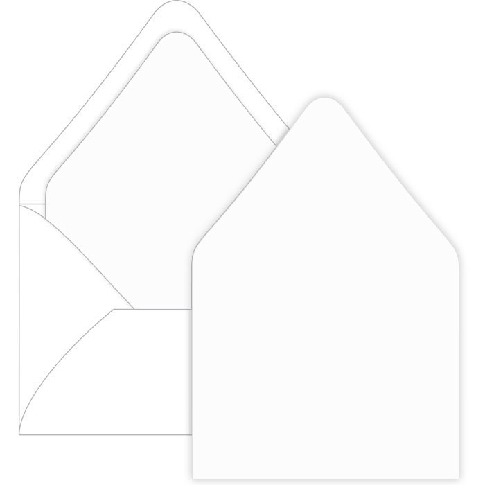 Radiant White Euro Flap Envelope Liner - A1 LCI Smooth