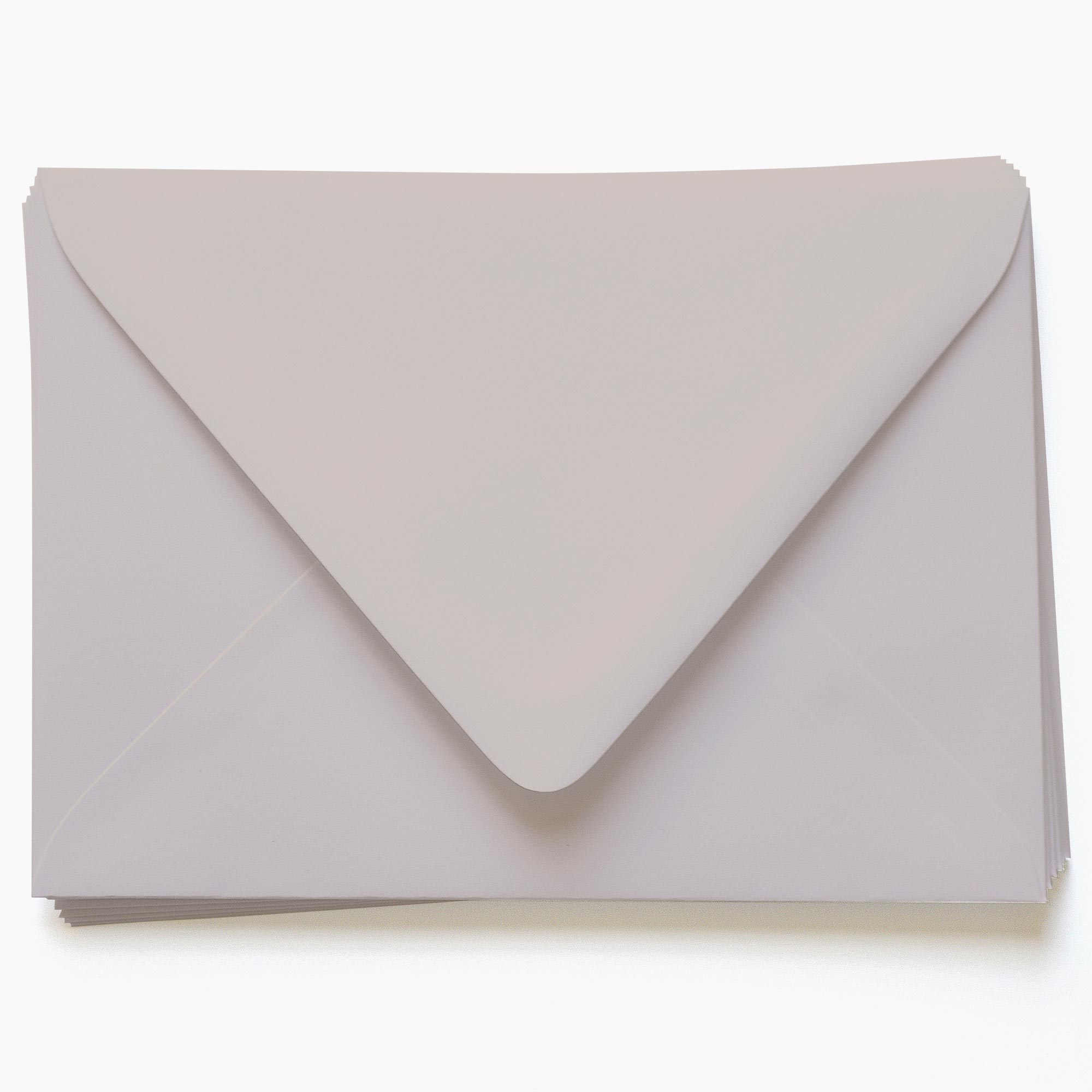 Timberwolf Gray Envelopes - A7.5 Gmund Colors Matt 5 1/2 x 7 1/2 Euro Flap 81T